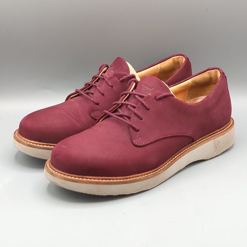 Samuel Hubbard Women's 9.5 M "Hubbard Free" Casual Walking Shoes Plum Leather